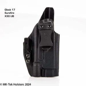 Glock 17 with Surefire X300 Ultra UB light IWB Holster Optics cut