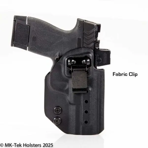 Smith Wesson MP Shield Optics IWB Holster for concealed carry with Fabric Clip or No Belt Needed