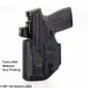 Smith Wesson MP Shield plus with Optics IWB Holster for concealed carry Tuck n Roll feature to reduce grip printing