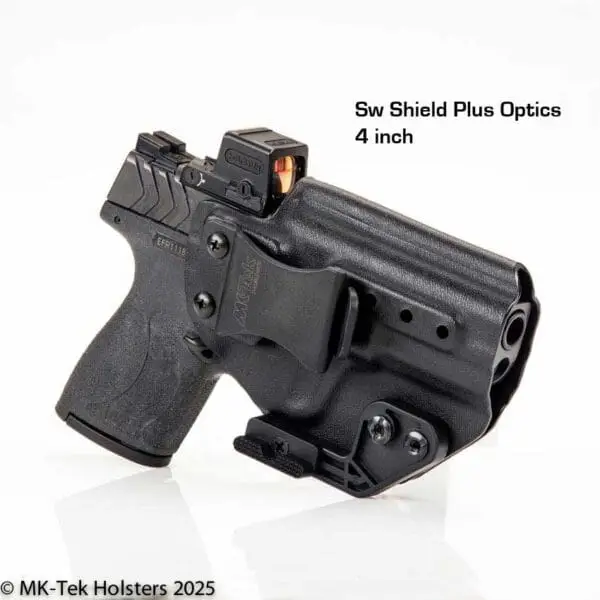 Smith Wesson MP Shield plus 4 inch with Optics IWB Holster for concealed carry Adjustable Ride Height