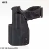 GX2 holster with mid ride sweat guard