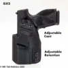 Taurus GX2 IWB Holster with adjustments