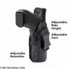 Canik MC9 Prime IWB Holster with Regular Clip Adjustable