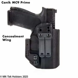 Canik MC9 Prime IWB Holster with Wing and DCC Clip