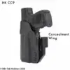HK CC9 holster with concealment wing