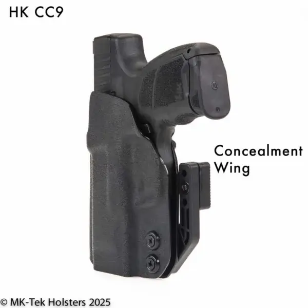HK CC9 holster with concealment wing