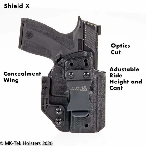 Sw Shield X Comp Carry with Tuck n Roll Holster