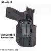 SW Shield X Holster with Tuck n Roll Optics Cut