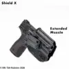 SW Shield X Holster with Extended muzzle