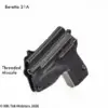 Threaded muzzle for 21a holster
