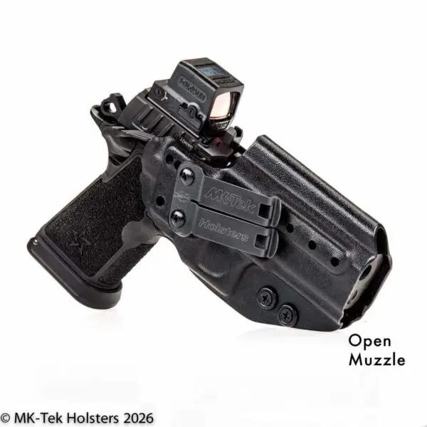 Staccato HD C4X IWB Holster for concealed carry with open muzzle